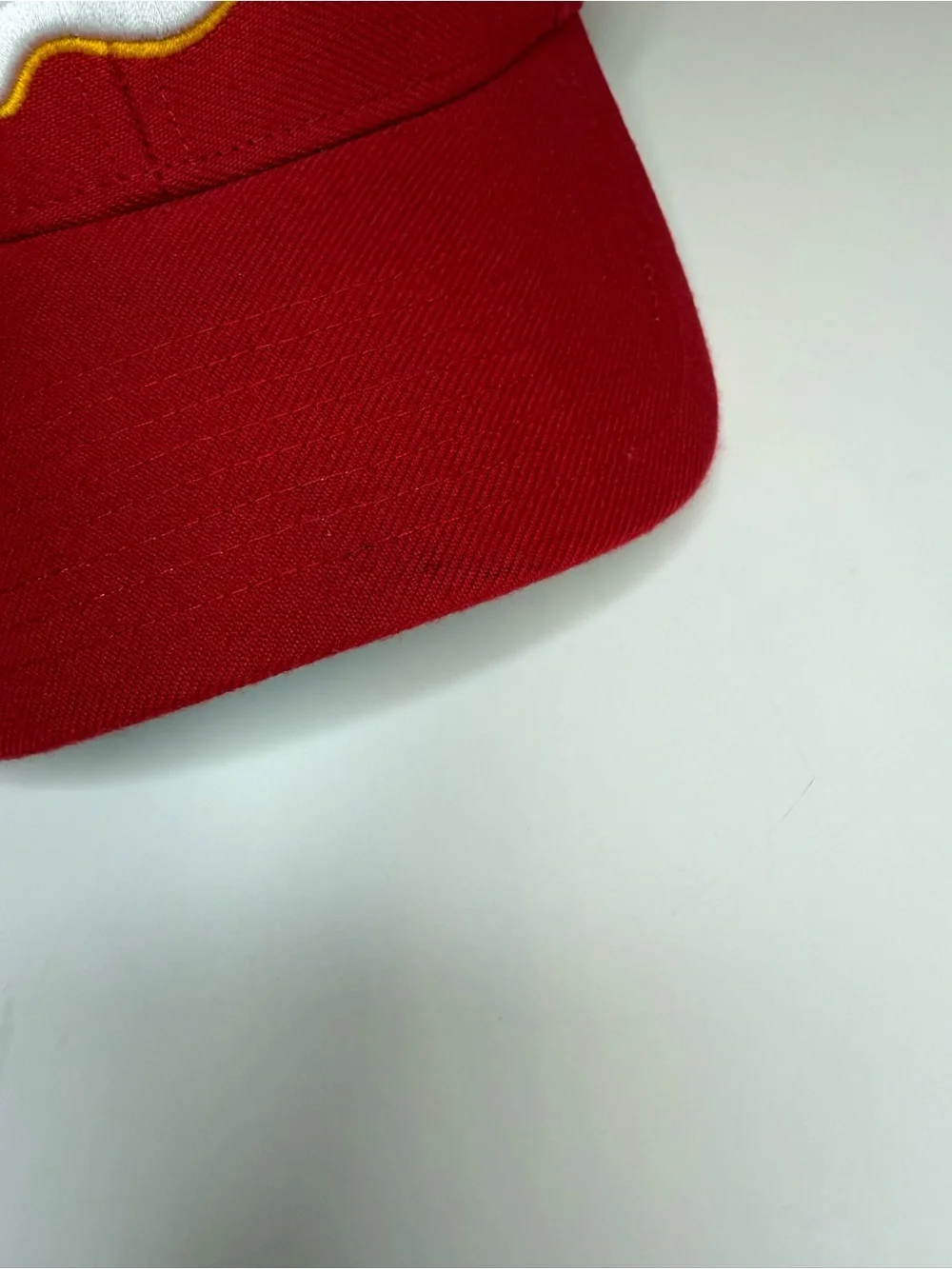 NHL Pro Calgary Flames Red White 47 Brand Cap